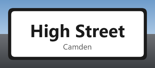 Street sign — Generic