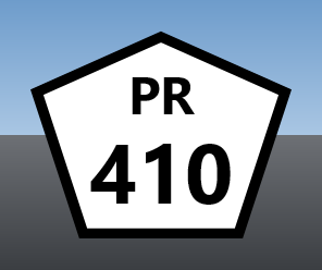 Street sign — State road